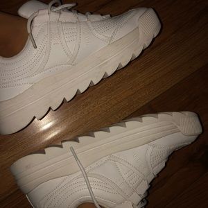 ZARA TRF WHITE PLATFORMS